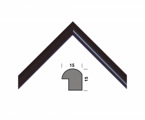 Рамка А4 210х297, черный, 15 мм