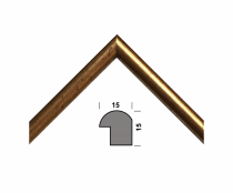 Рамка А4 210х297, золото, 15 мм